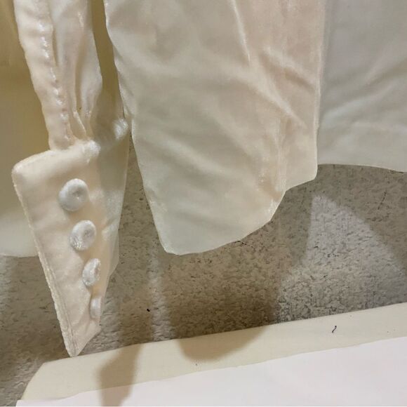 Caliban luxury Long sleeve  velvet turtleneck blouse size 40 - Picture 4 of 10